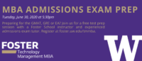 UW MBA Test Prep Session Tuesday, June 30, 2020