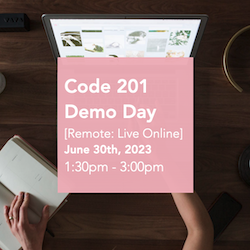 Code 201 Virtual Demo Day Presentations