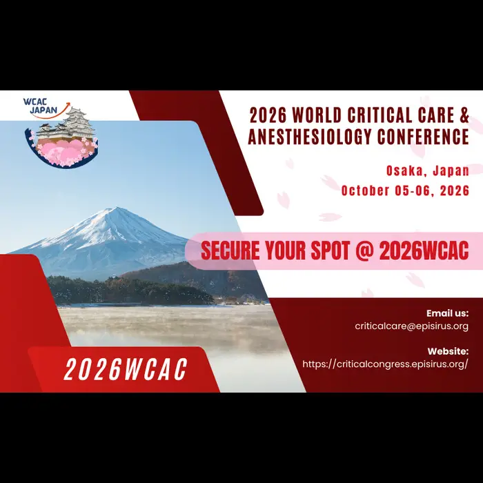 2026 World Critical Care and Anesthesiology Conference (2026WCAC)